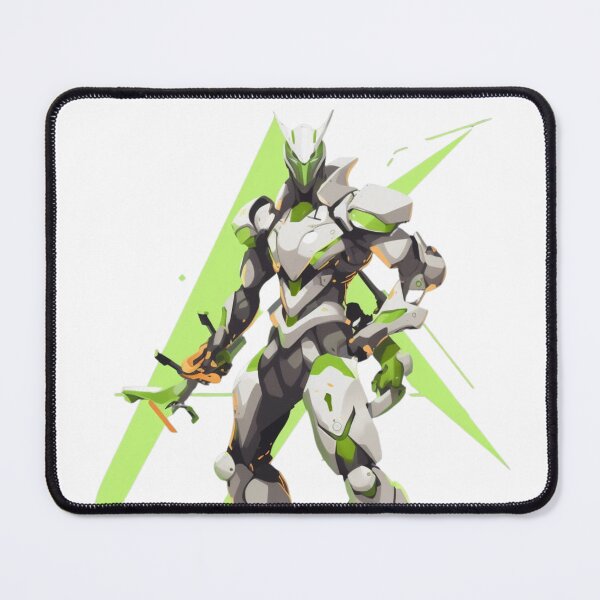 Item preview, Futuristic Genji: Sleek Vector Fan Art of Overwatch's Ninja Warrior designed and sold by RobotBadGuy0.