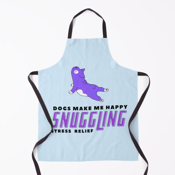 Item preview, Dogs Make me Happy | Snuggling Stress Relief | Funny designed and sold by ArtfulDelights.