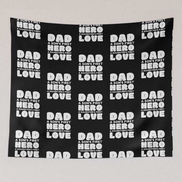 Item preview, Dad – A Son's First Hero, A Daughter's First Love - Funny Dad designed and sold by Jalib.