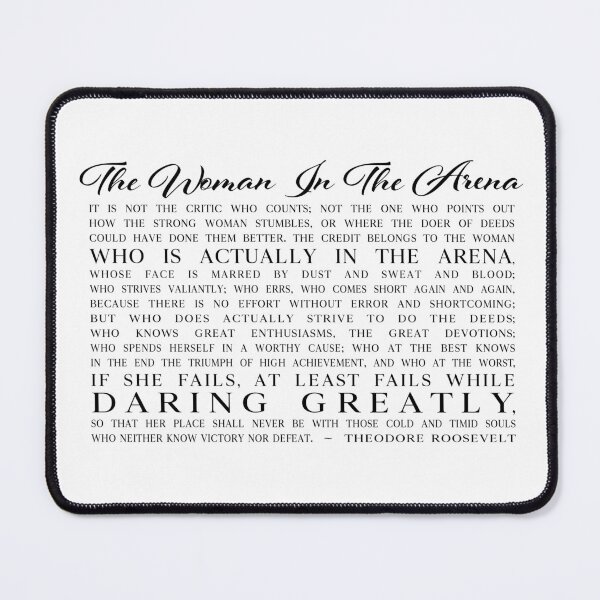 Item preview, The Woman in the Arena - The Man in the Arena Daring Greatly Quote with She/Her Pronouns - Gifts and Inspiration for Strong Women designed and sold by EKartPrints.