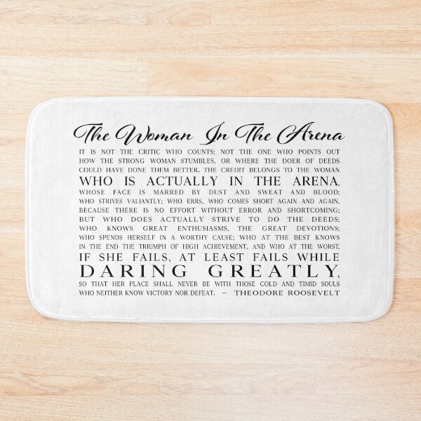 Item preview, The Woman in the Arena - The Man in the Arena Daring Greatly Quote with She/Her Pronouns - Gifts and Inspiration for Strong Women designed and sold by EKartPrints.