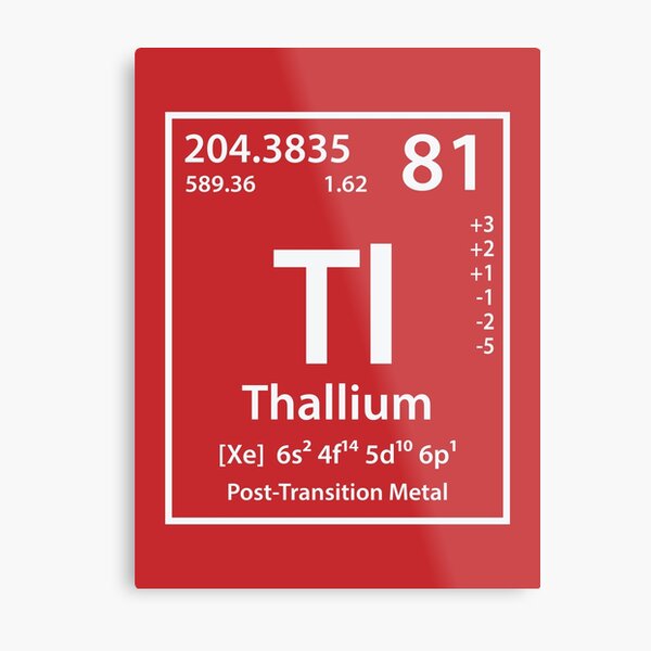 Aperçu de l'œuvre Thallium Element créée et vendue par cerebrands.
