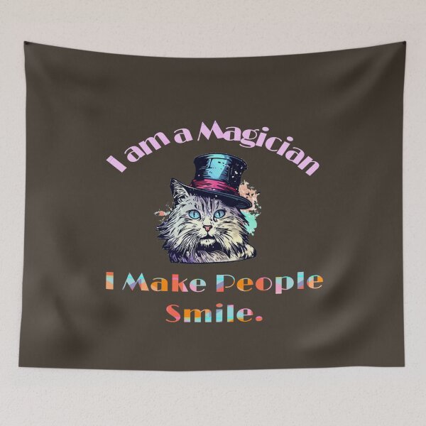 Item preview, Magician Cat - I Can Make People Smile designed and sold by Designspire.
