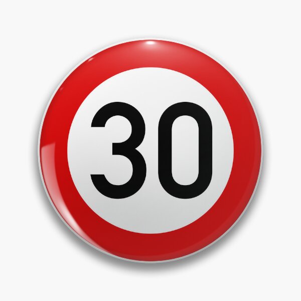 Item preview, Tempo 30 speed limit sticker designed and sold by theshirtshops.