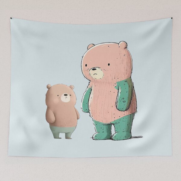 Item preview, A pair of bear father and son designed and sold by Cahlie Li.