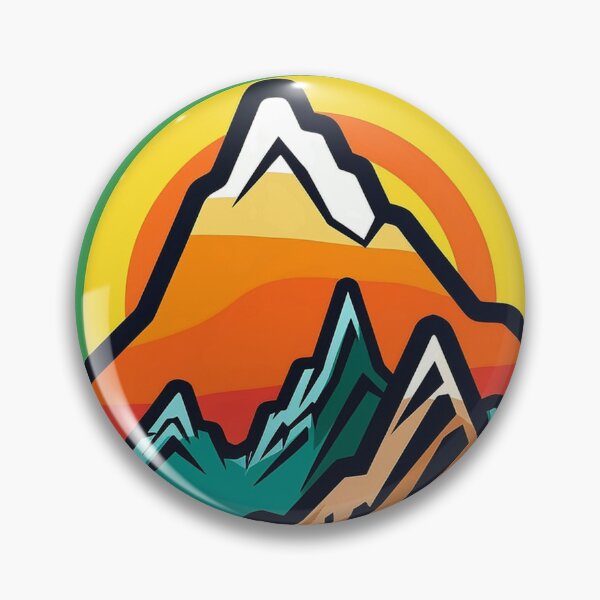 Item preview, Cute Mountain and Rainbow Circle Sticker for LGBTQ+ Pride | LGBTQ+ Pride Sticker designed and sold by stickergeek23.