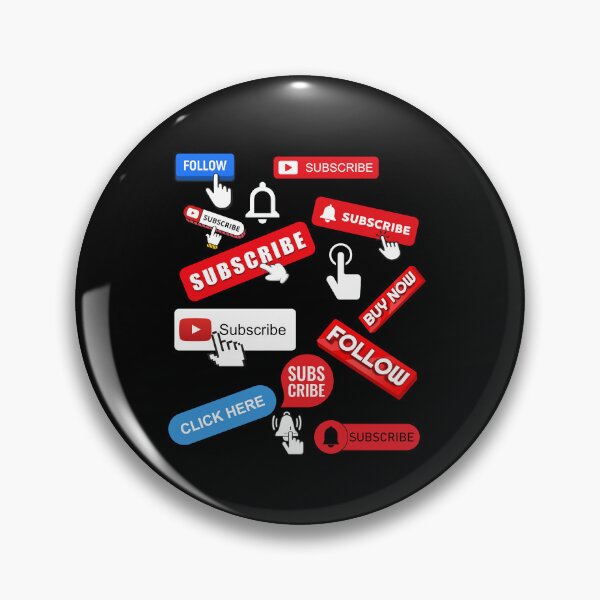Item preview, Click and Subscribe Like Follow designed and sold by blakfrog.
