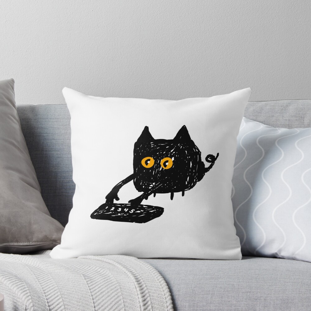 Item preview, Throw Pillow designed and sold by wtfofcat.