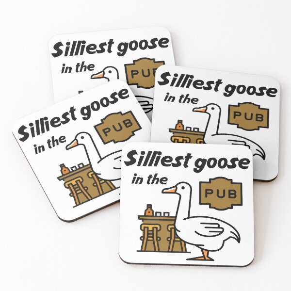 Item preview, Silliest goose in the pub - funny designed and sold by PellSilversmith.