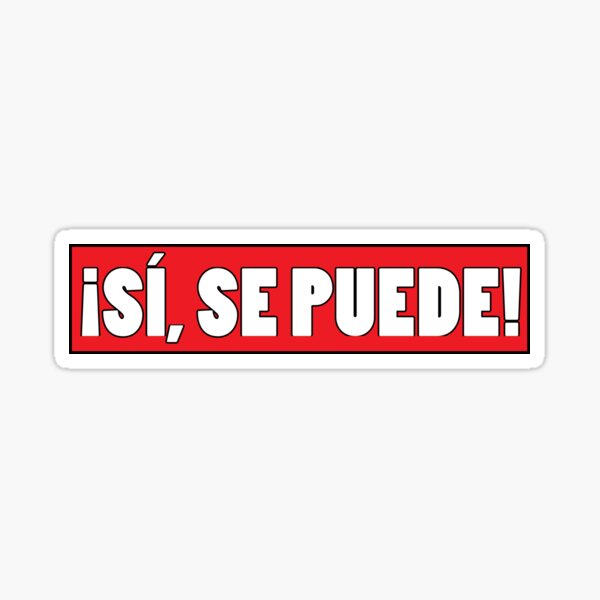 Si se puede Pegatina