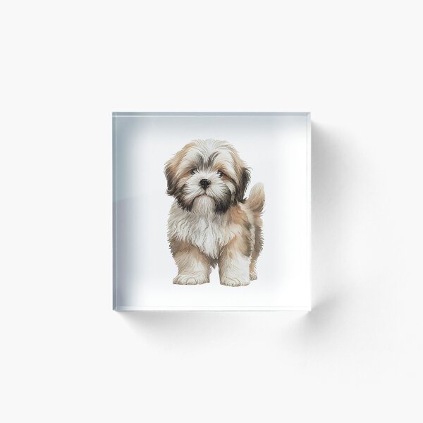 Aperçu de l'œuvre Chiot Lhassa Apso créée et vendue par hyperweave.