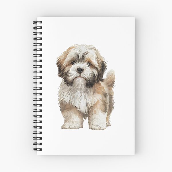Aperçu de l'œuvre Chiot Lhassa Apso créée et vendue par hyperweave.