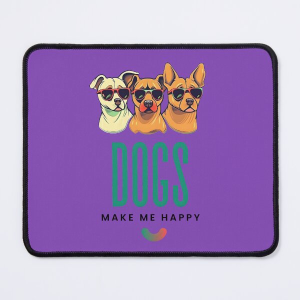 Item preview, Dogs Make me Happy | Puppy Love | Stress Relief designed and sold by ArtfulDelights.