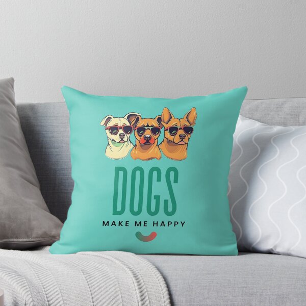 Item preview, Dogs Make me Happy | Puppy Love | Stress Relief designed and sold by ArtfulDelights.