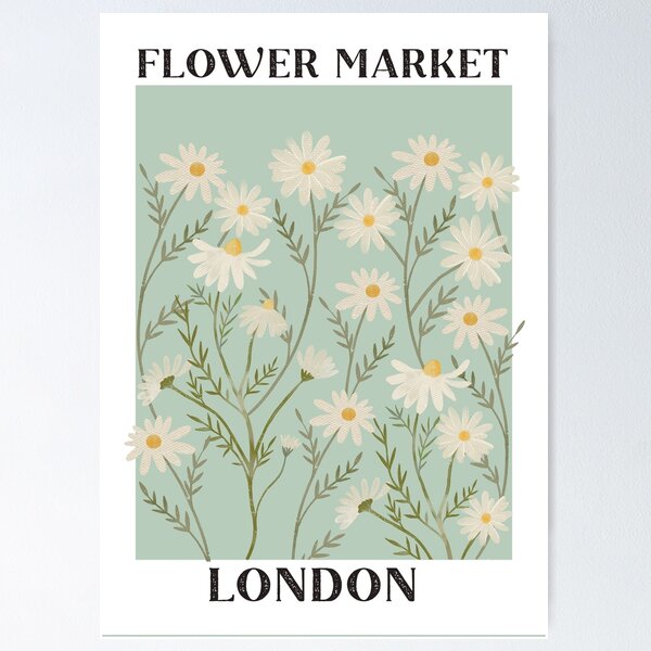 Item preview, Flower Market London White Daisy designed and sold by Nature Hues.