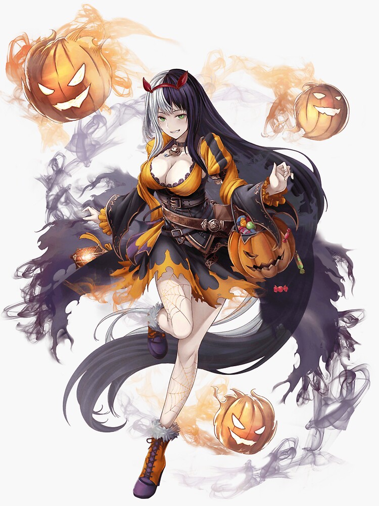 Sad Anime Witch Halloween Wallpapers - Halloween Art Wallpapers-demhanvico.com.vn