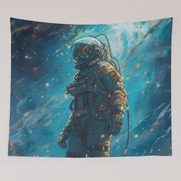 Artikelvorschau, Astronaut Surfing the Nebula entworfen und verkauft von SeedDesign.