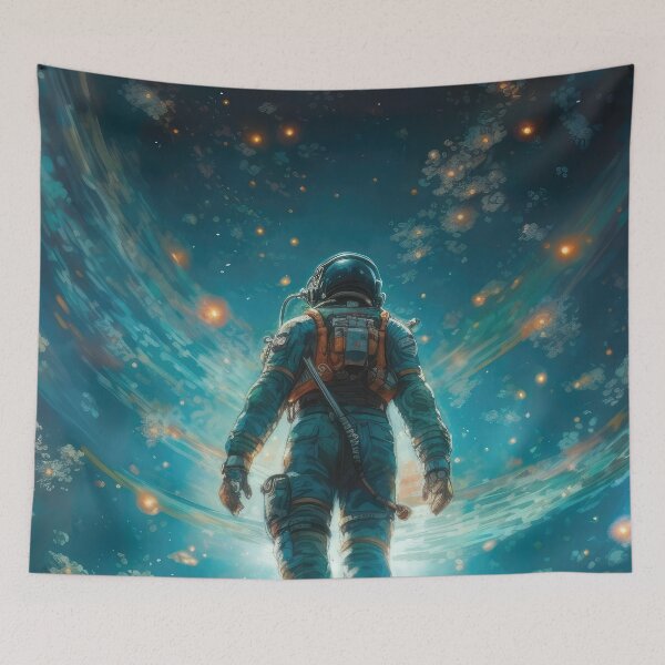 Artikelvorschau, Astronaut Surfing the Nebula entworfen und verkauft von SeedDesign.