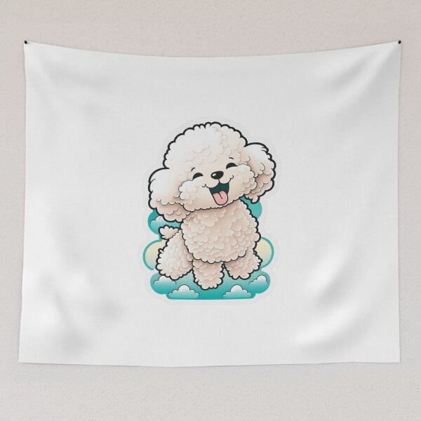 Item preview, Cloudy Toy Poodle designed and sold by ToastyShopCo.