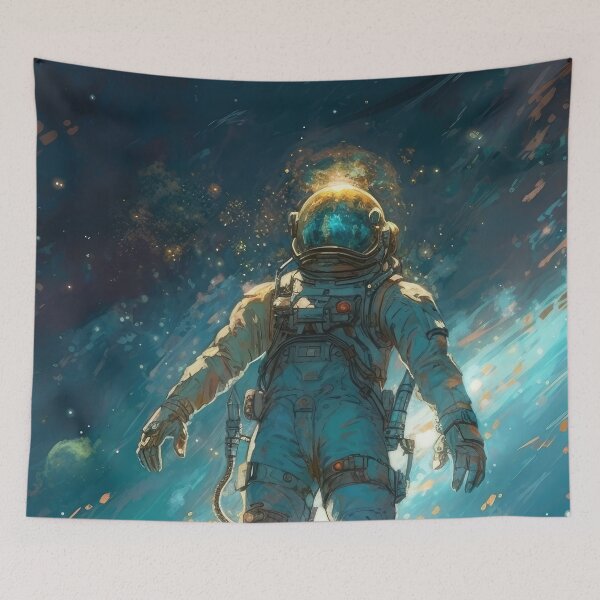 Artikelvorschau, Astronaut Surfing the Nebula entworfen und verkauft von SeedDesign.
