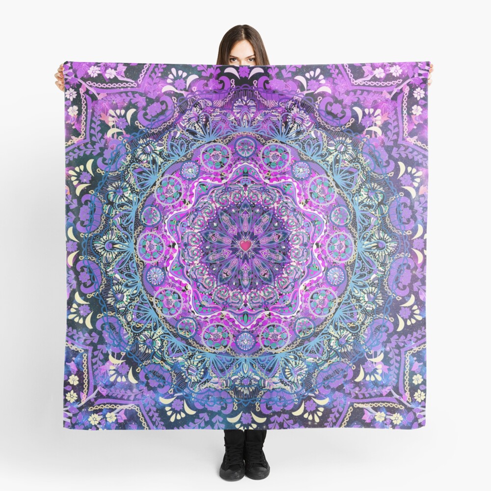 Cosmic Love Mandala Scarf