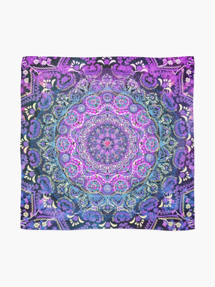 Alternate view of Cosmic Love Mandala Scarf