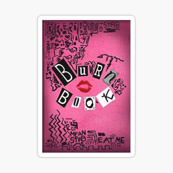 Burn Book Musical Pamphlet Sticker Die Cut Sticker | laptop & water bottle  sticker | musical theater stickers | broadway sticker