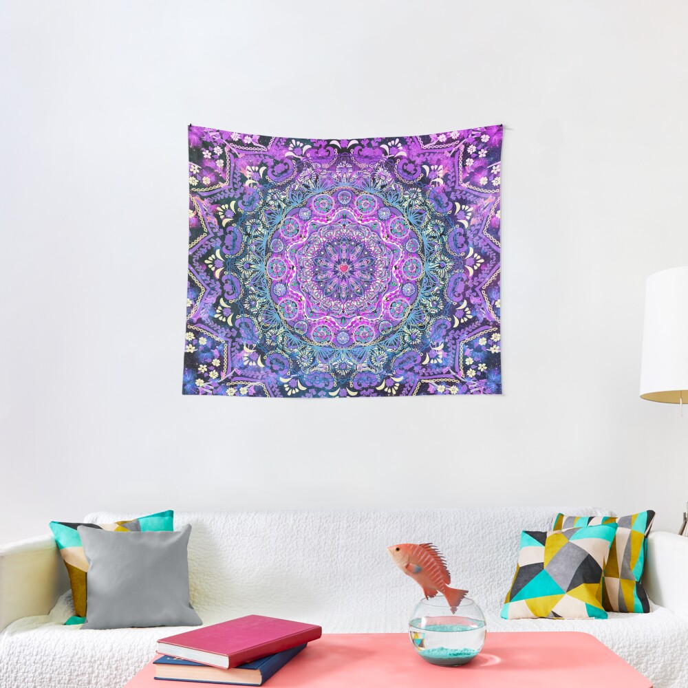 Cosmic Love Mandala Tapestry