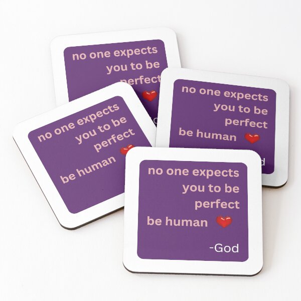 Item preview, "No one Expects you to be perfect" with heart from God designed and sold by India2022.