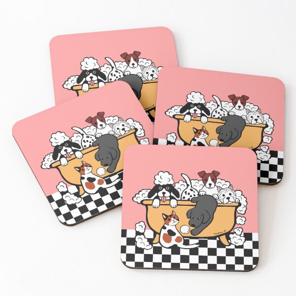 Item preview, Happy Bath Time Black Labrador and Friends designed and sold by HappyLabradors.