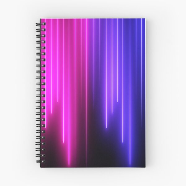 Item preview, Neon Pink Blue Lines falling designed and sold by Cyra26.