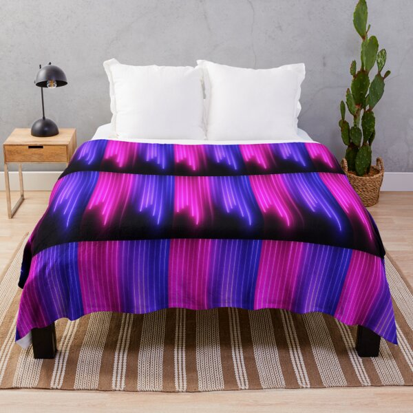 Item preview, Neon Pink Blue Lines falling designed and sold by Cyra26.