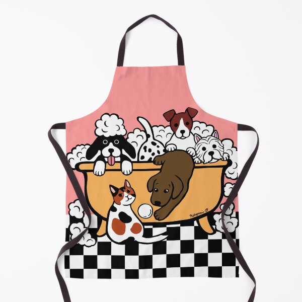 Item preview, Happy Bath Time Chocolate Labrador and Friends designed and sold by HappyLabradors.