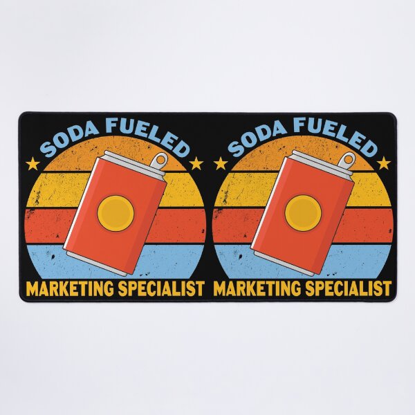 Vista previa del artículo con la obra «Especialista en marketing con refrescos, trabajo divertido de especialista en marketing, humor de especialista en marketing, broma de especialista en marketing, meme,», diseñado y vendido por SGS-.