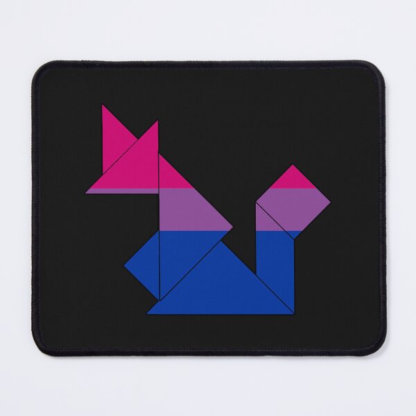 Item preview, Bi+ geometric fox designed and sold by Let me be Perfectly Queer.