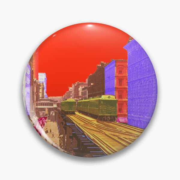 Item preview, nostalgic city view Chicago USA, Wabash Avenue designed and sold by Mauswohn.