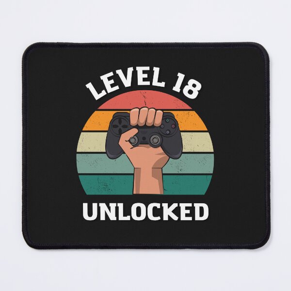 Item preview, Birthday gift t-shirt for an 18-year-old, Gamer, Level 18 Unlocked designed and sold by SooNS-Studio.