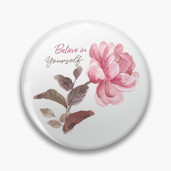 Artikelvorschau, Glauben Sie an sich selbst Blumenwasserfarbe True Love Text entworfen und verkauft von pigipeach.
