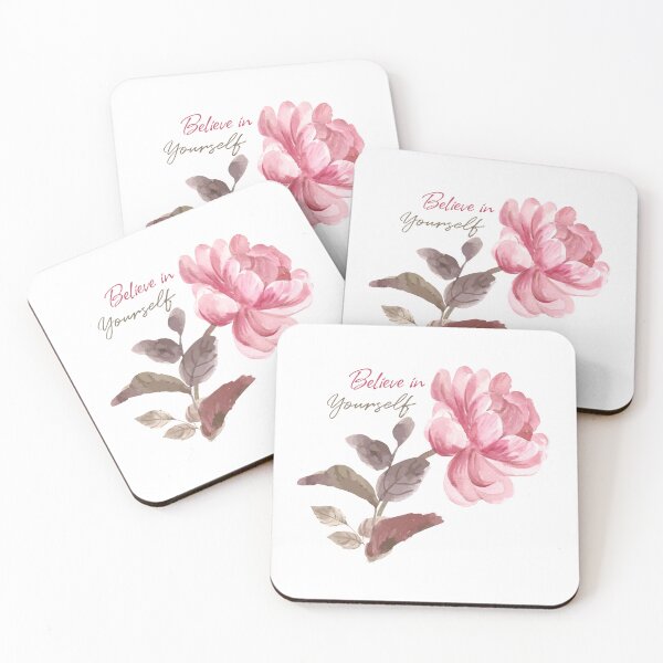 Item preview, Believe in Yourself Flower Water Color True Love Text designed and sold by pigipeach.