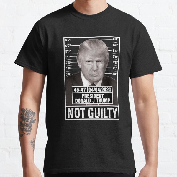 Funny Trump Mugshot Not Guilty Classic T-Shirt