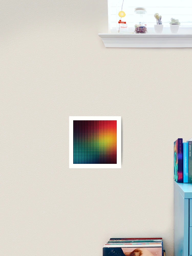 Thumbnail 2 of 3, Art Print, Screen Gradient Colorful Checkerboard Pattern designed and sold by PatternBestFan.