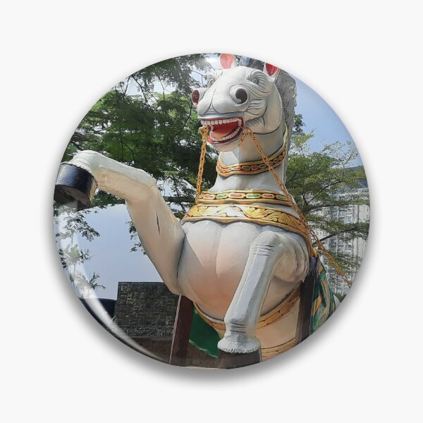 Item preview, Hindu statue on horse carriage at Ramayana Cave designed and sold by kall3bu.