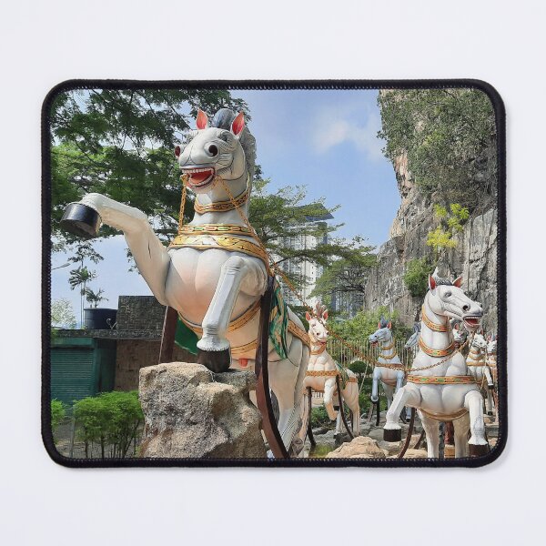 Item preview, Hindu statue on horse carriage at Ramayana Cave designed and sold by kall3bu.