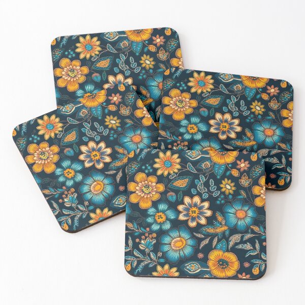 Item preview, Cute Retro Floral Embroidery designed and sold by SecretDicer.