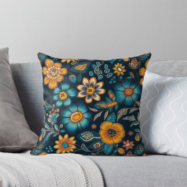 Item preview, Cute Retro Floral Embroidery designed and sold by SecretDicer.