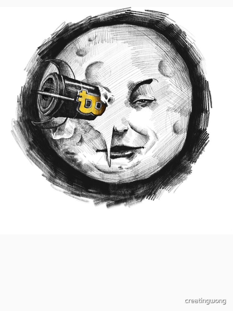 "Bitcoin to the Moon!" T-shirt by creatingwong | Redbubble