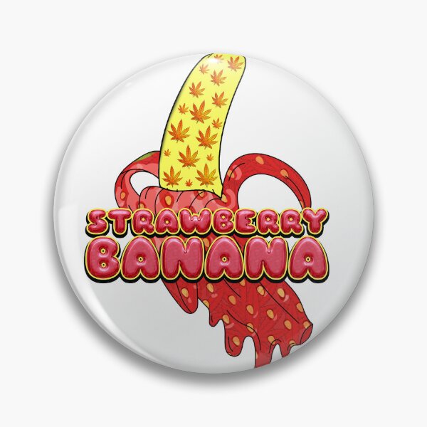 Item preview, Weed Strain Strawberry Banana Original Cannabis Strain Label designed and sold by DabGraphic.