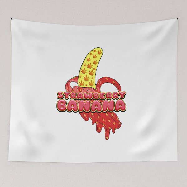 Item preview, Weed Strain Strawberry Banana Original Cannabis Strain Label designed and sold by DabGraphic.