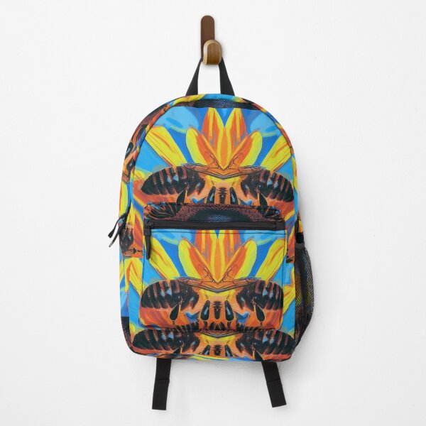 Item preview,  *Funny Abstract Bee On A Sunflower Summer Blue Sky Painting* designed and sold by Ralek.