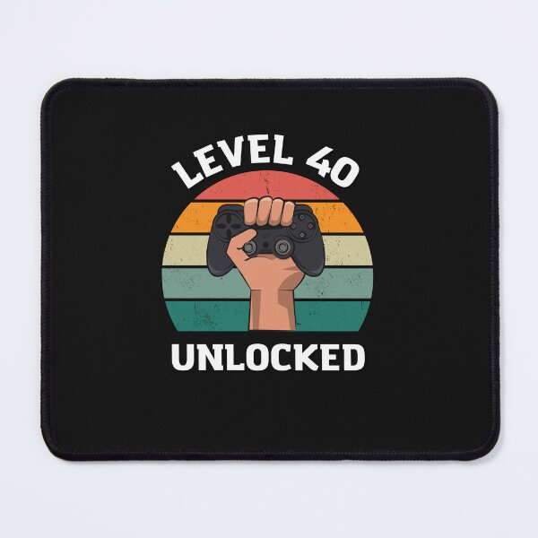 Item preview, Birthday gift t-shirt for an 40-year-old, Gamer, Level 40 Unlocked designed and sold by SooNS-Studio.
